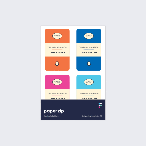 Personalised Classic Book Owner Stickers