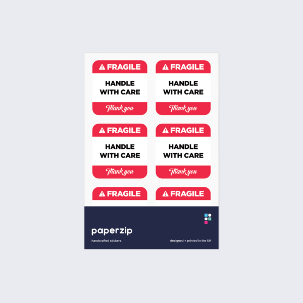 Fragile Handle with Care Stickers