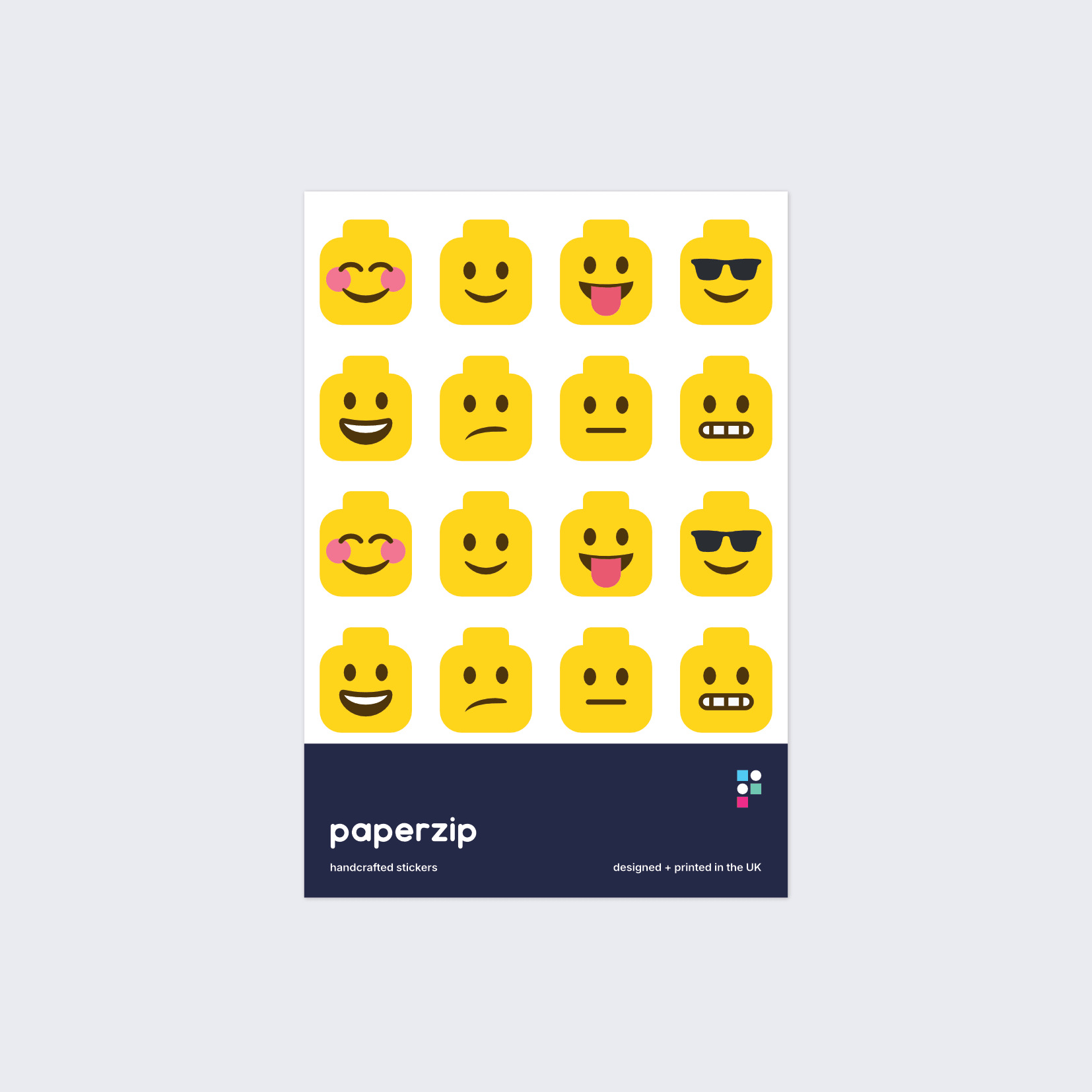 Building Block Head Emoji Stickers