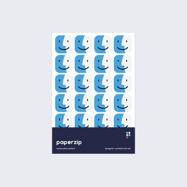 Smiling Finder Icon Stickers
