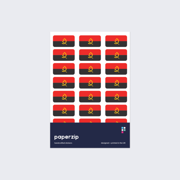 Angola Flag Stickers