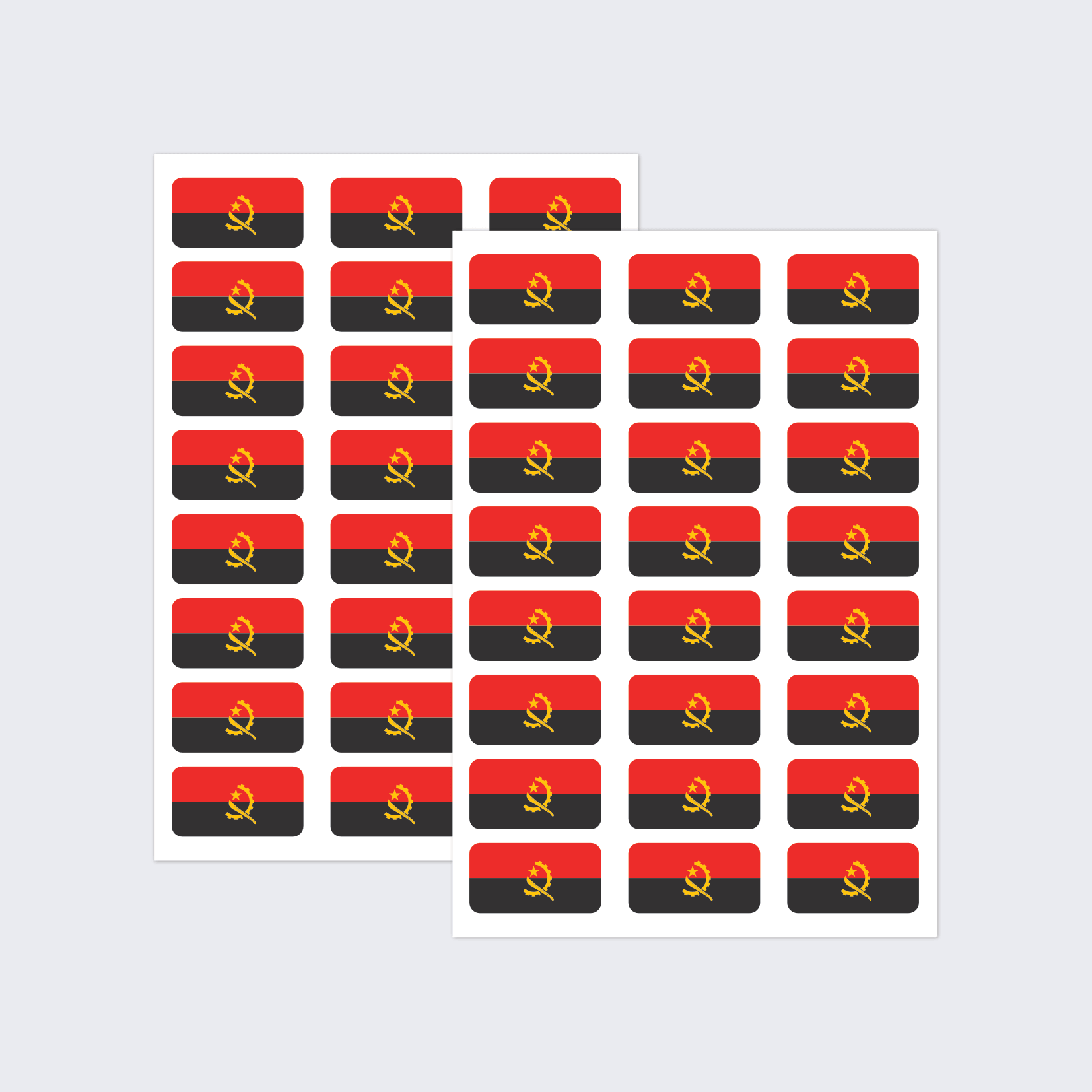 Angola Flag Stickers - Image 2
