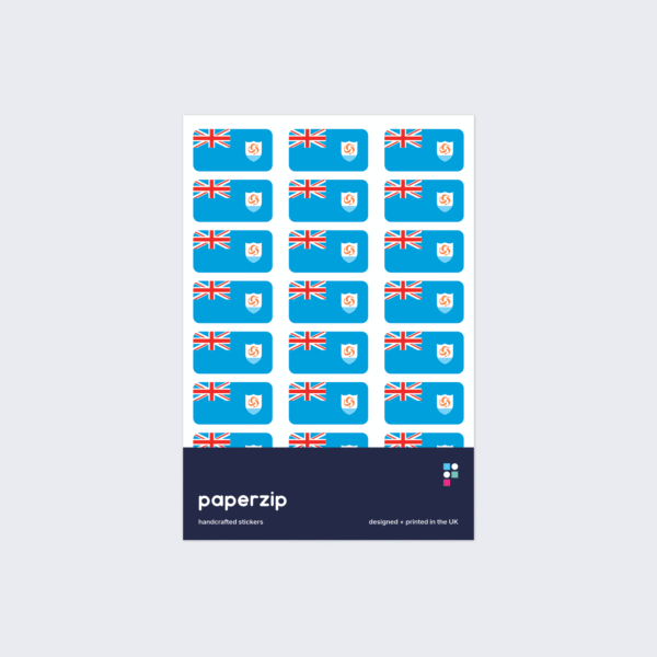 Anguilla Flag Stickers