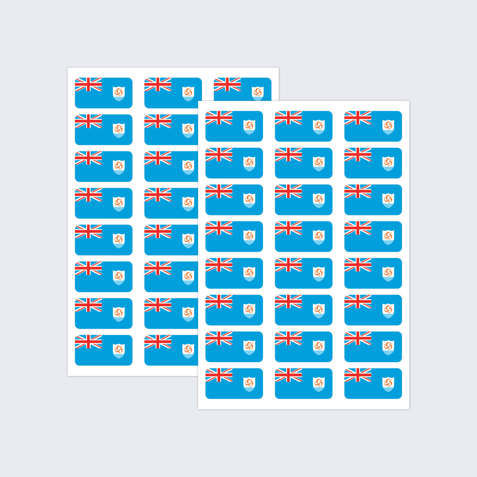 Anguilla Flag Stickers - Image 2