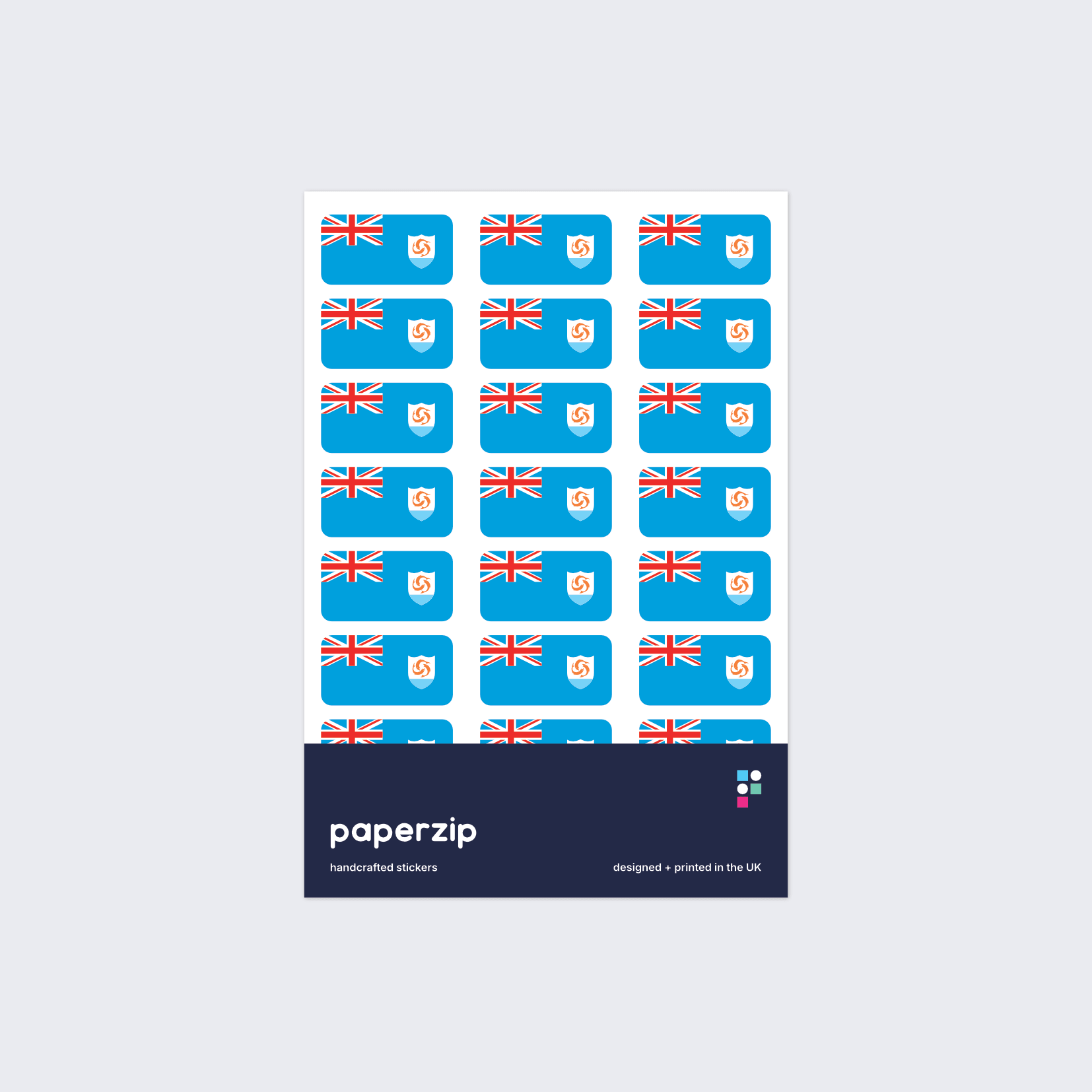 Anguilla Flag Stickers