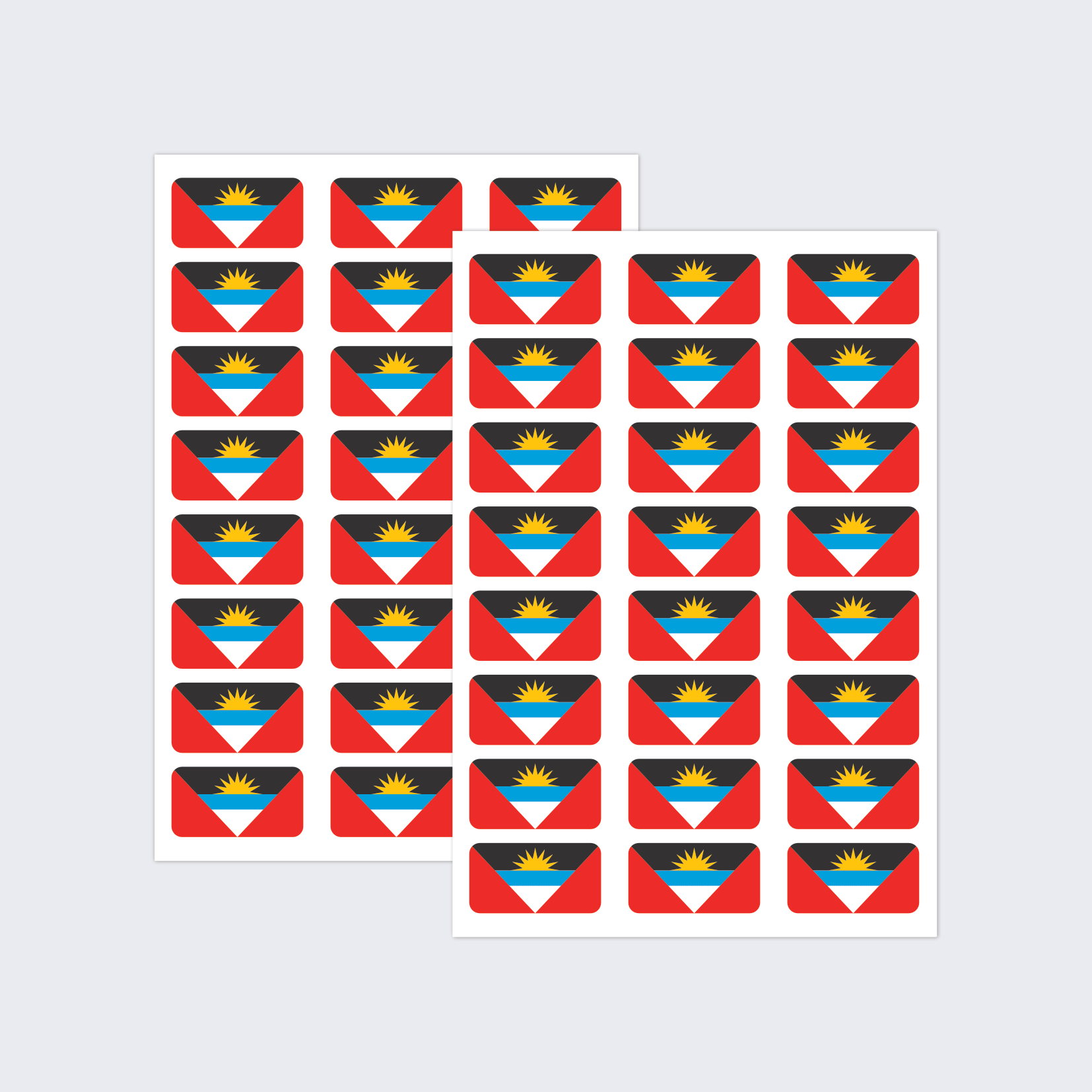 Antigua and Barbuda Flag Stickers - Image 2