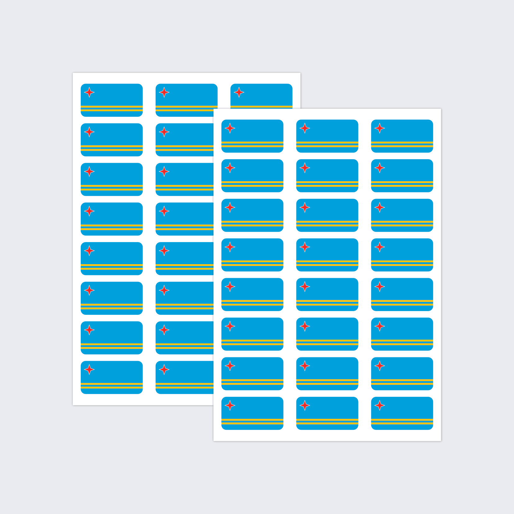 Aruba Flag Stickers - Image 2