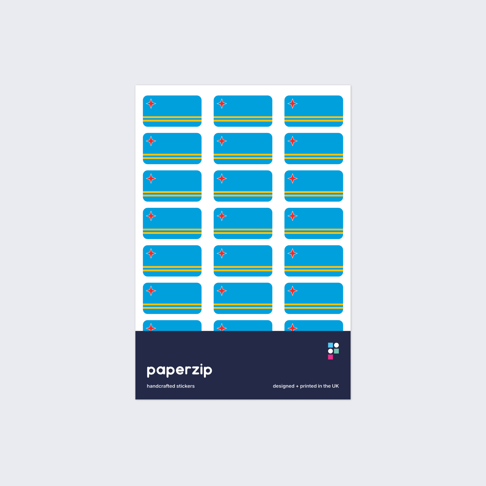 Aruba Flag Stickers