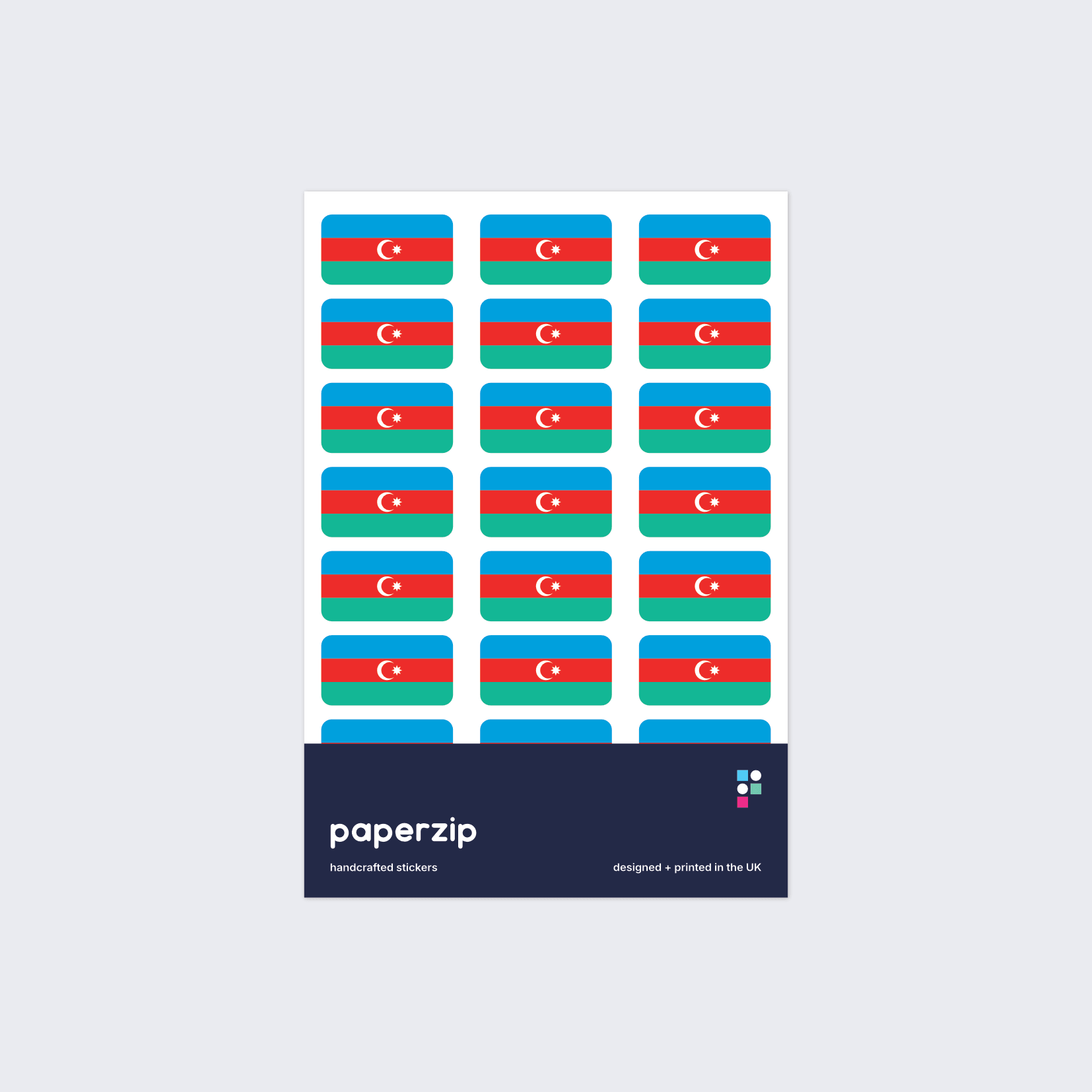 Azerbaijan Flag Stickers