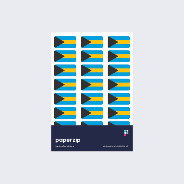 Bahamas Flag Stickers