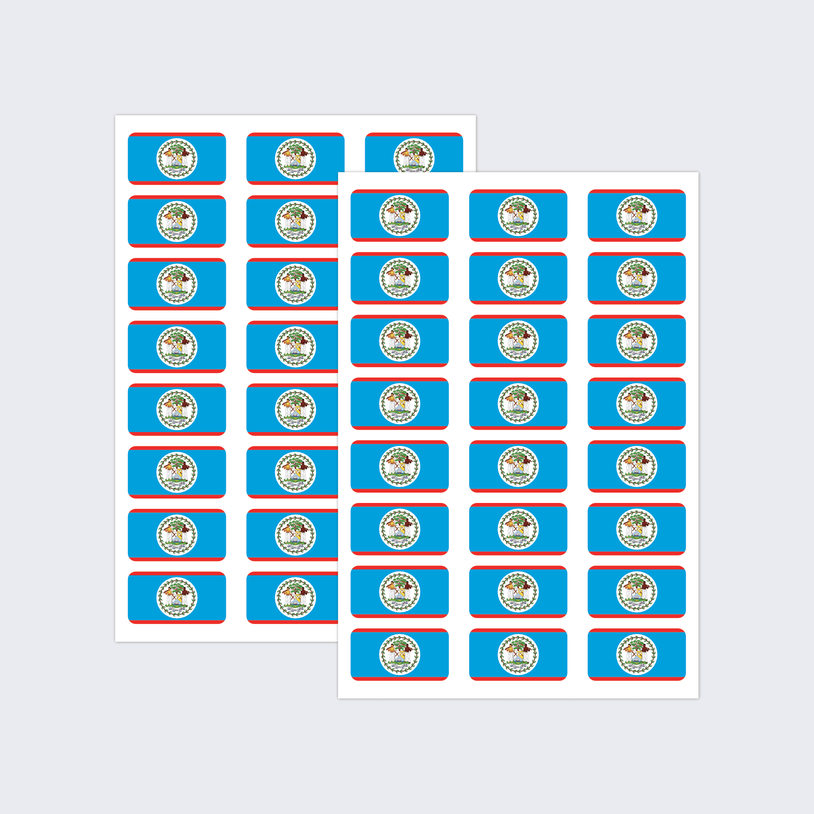 Belize Flag Stickers - Image 2