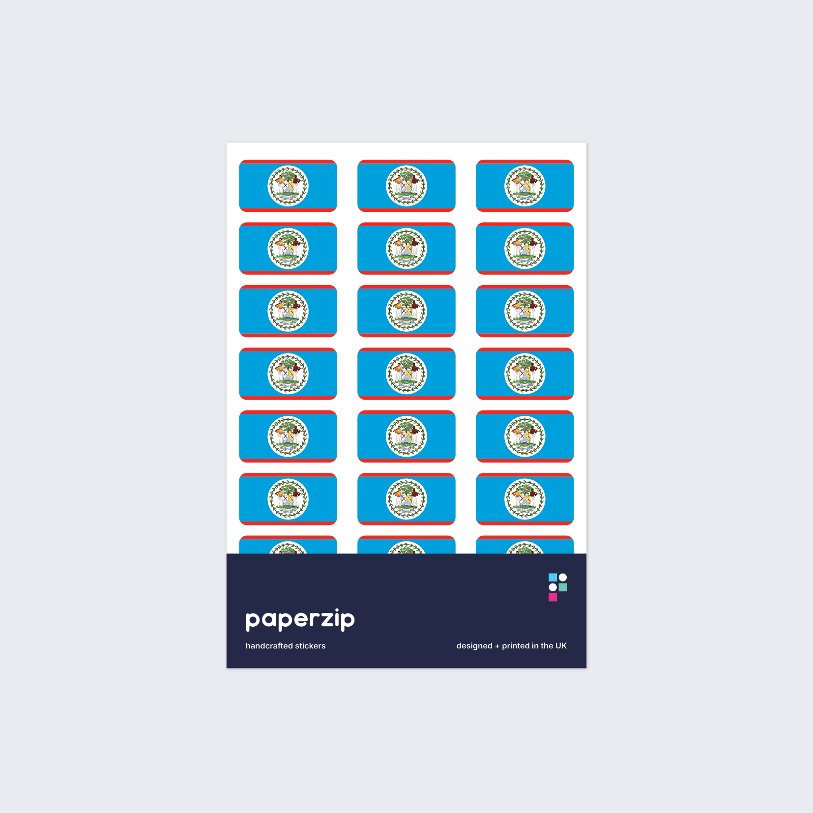 Belize Flag Stickers