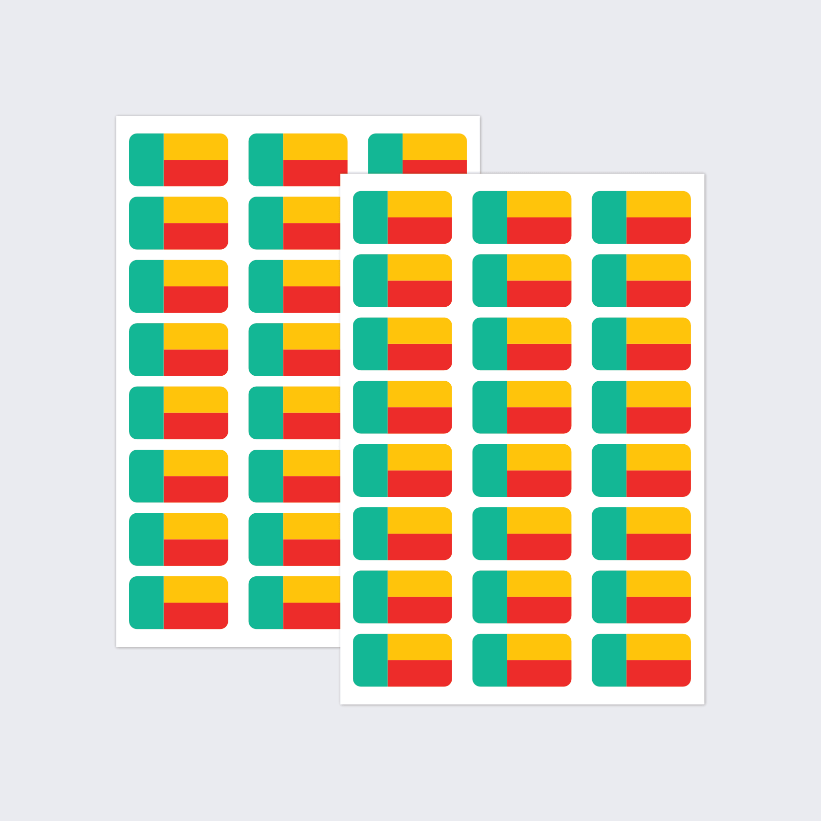 Benin Flag Stickers - Image 2