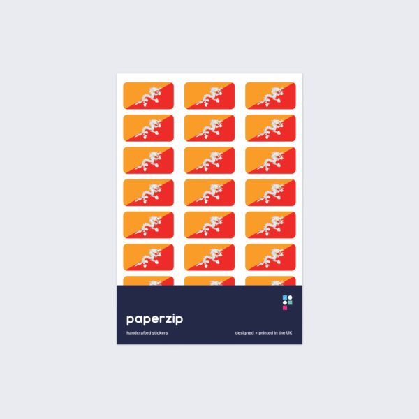 Bhutan Flag Stickers