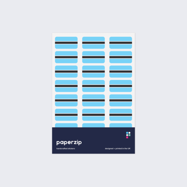 Botswana Flag Stickers