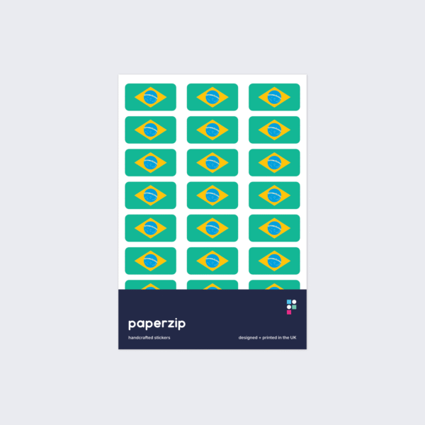 Brazil Flag Stickers