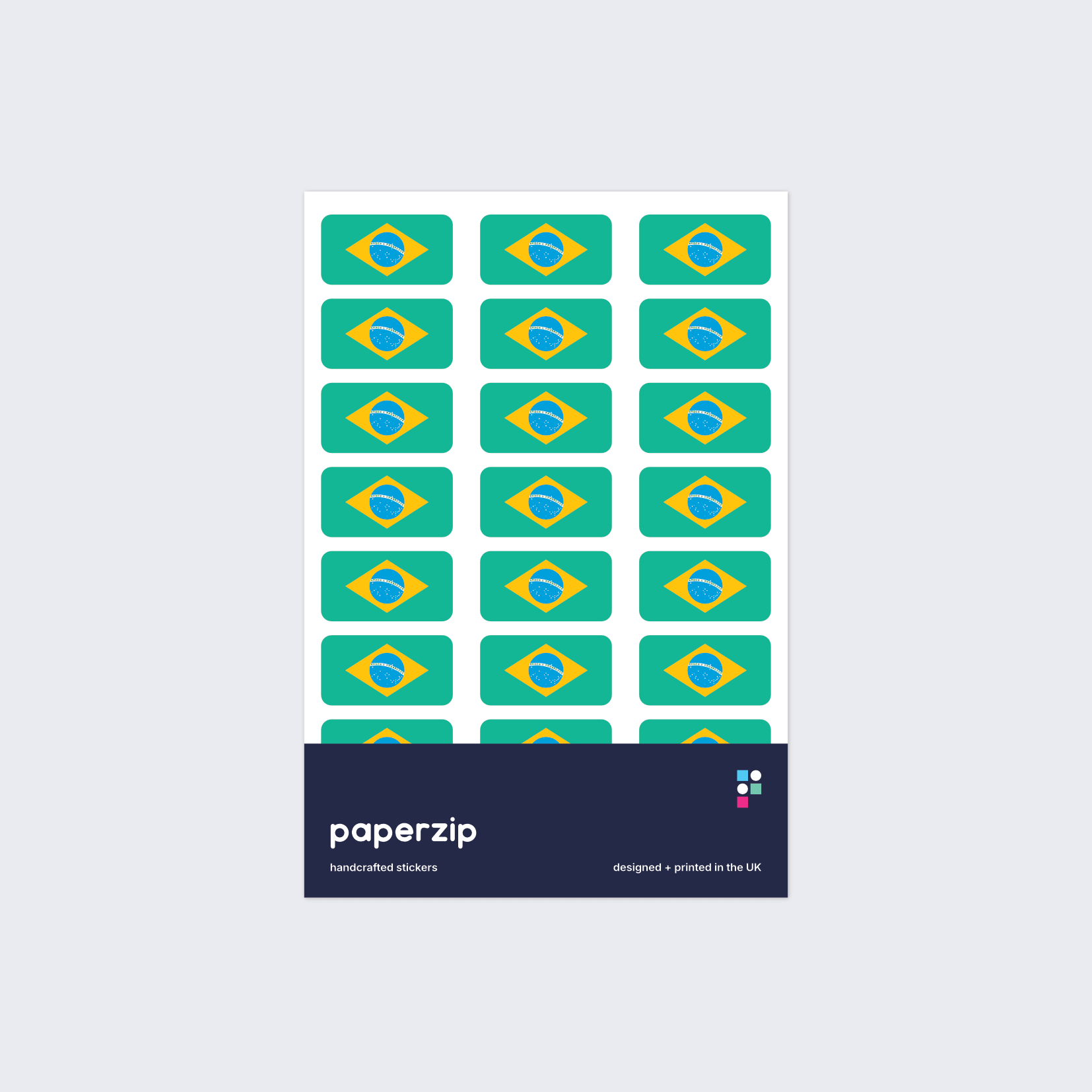 Brazil Flag Stickers