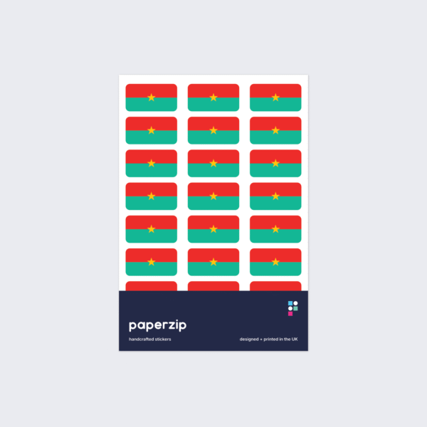 Burkina Faso Flag Stickers