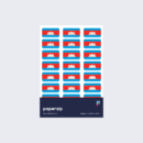 Cambodia Flag Stickers