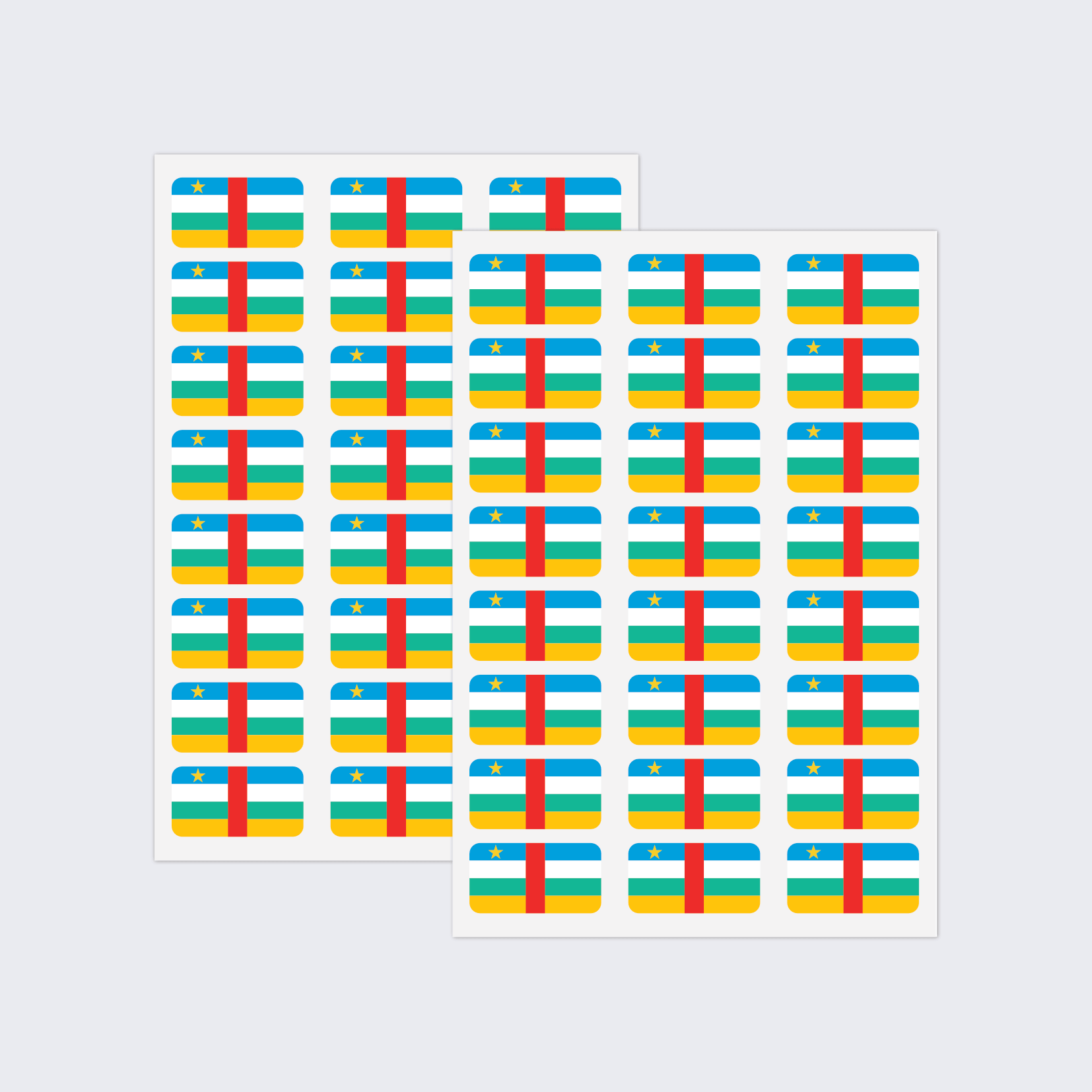 Central African Republic Flag Stickers - Image 2