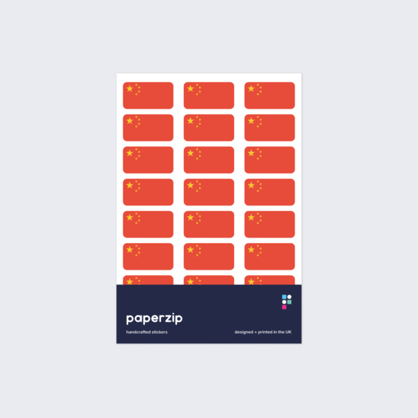 China Flag Stickers
