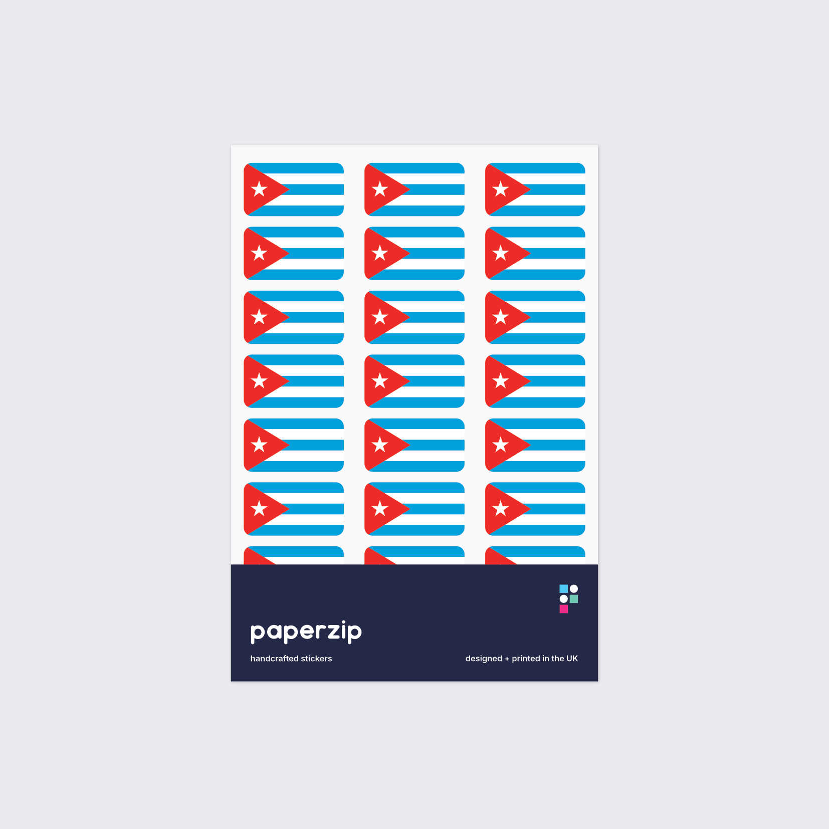 Cuba Flag Stickers