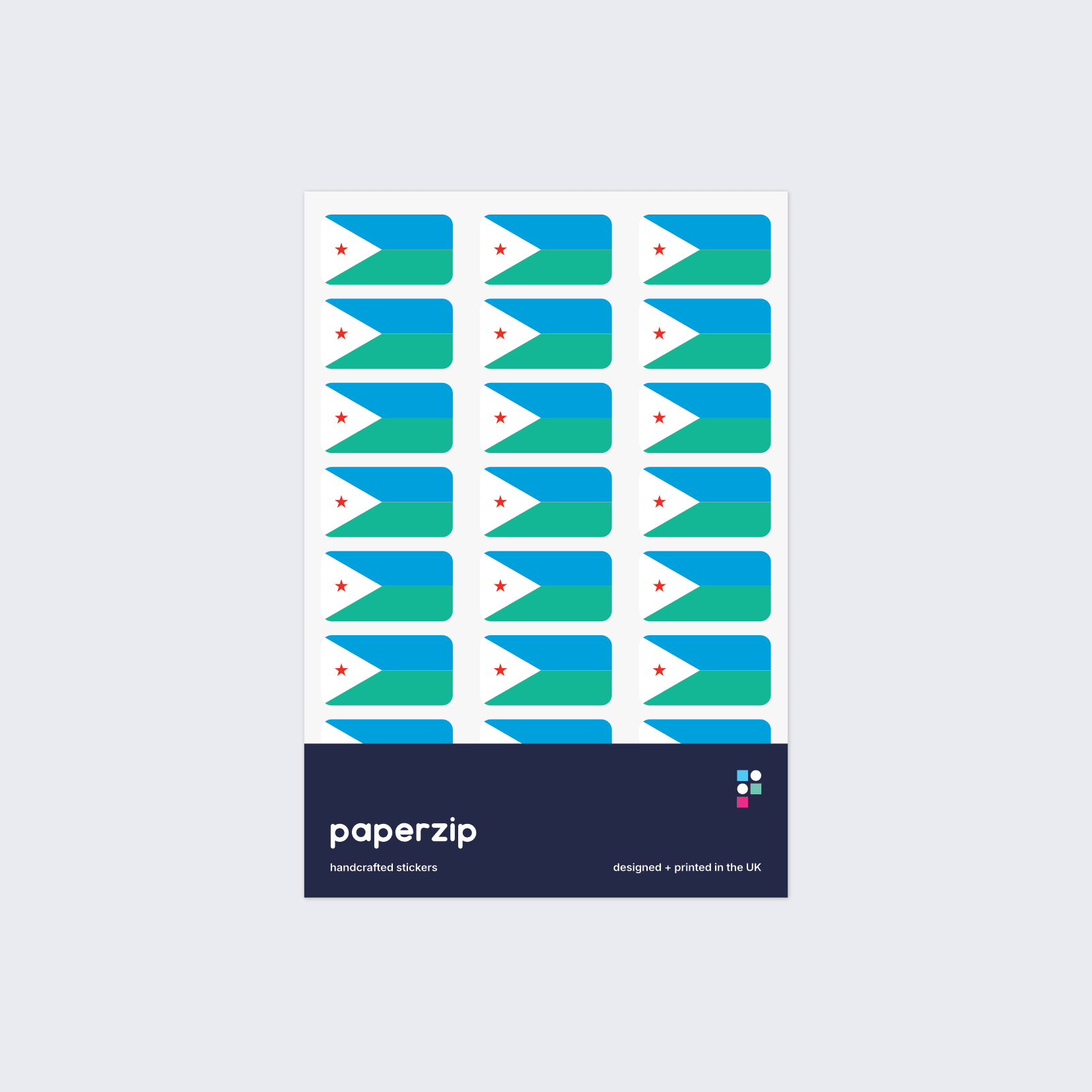 Djibouti Flag Stickers