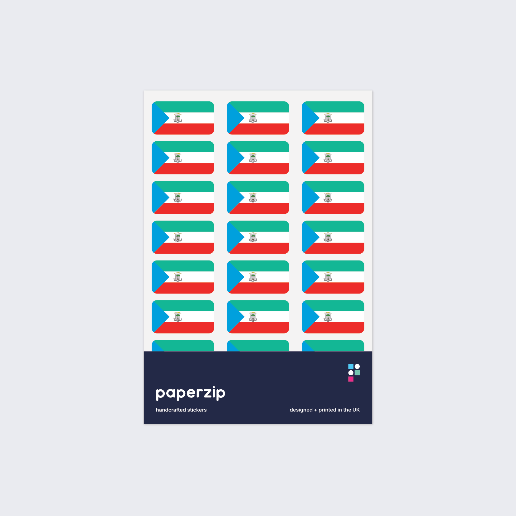 Equatorial Guinea Flag Stickers