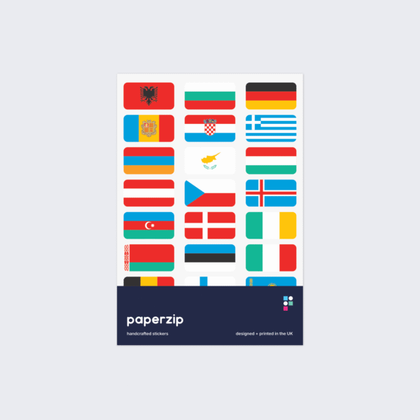 Flags of Europe Stickers