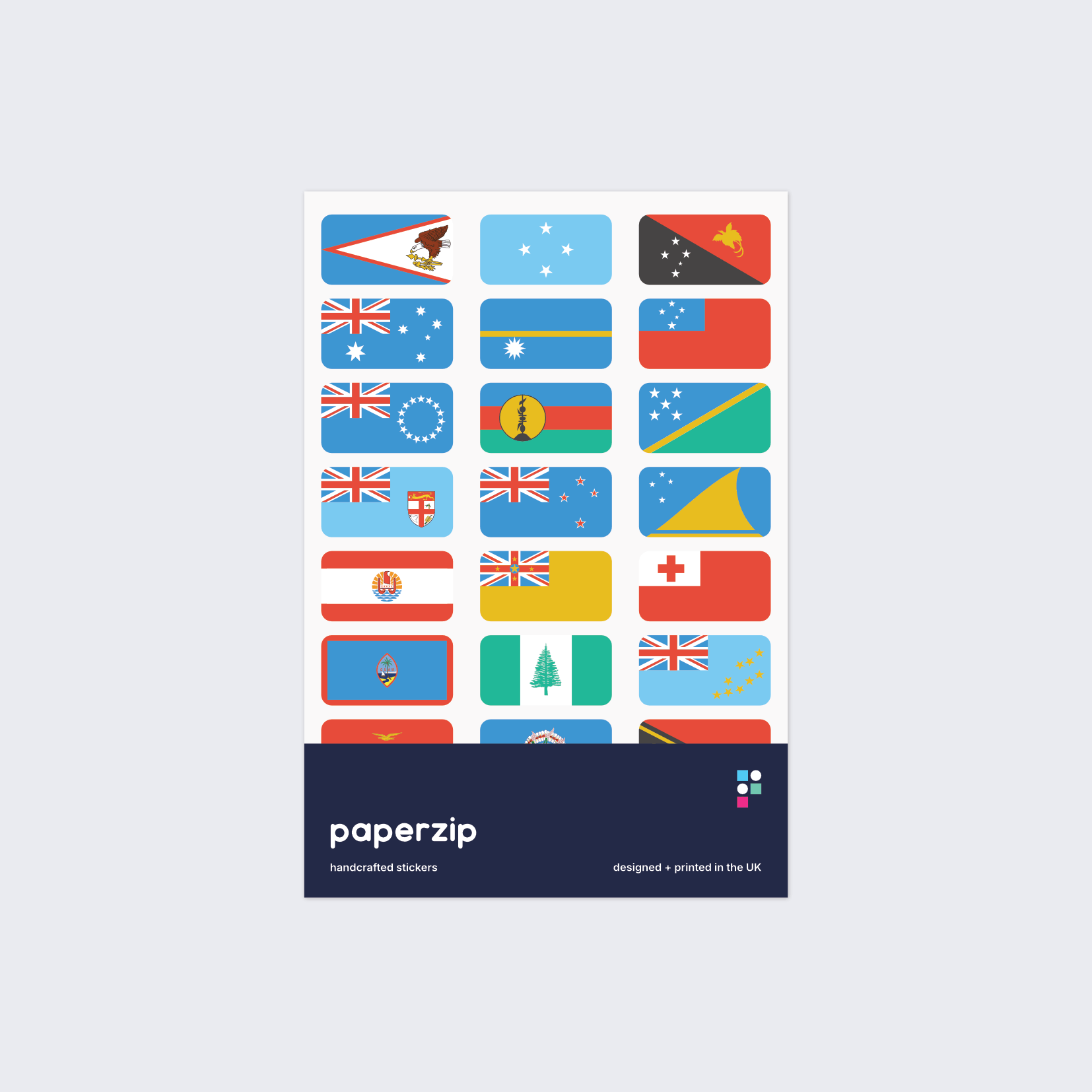 Flags of Oceania Stickers