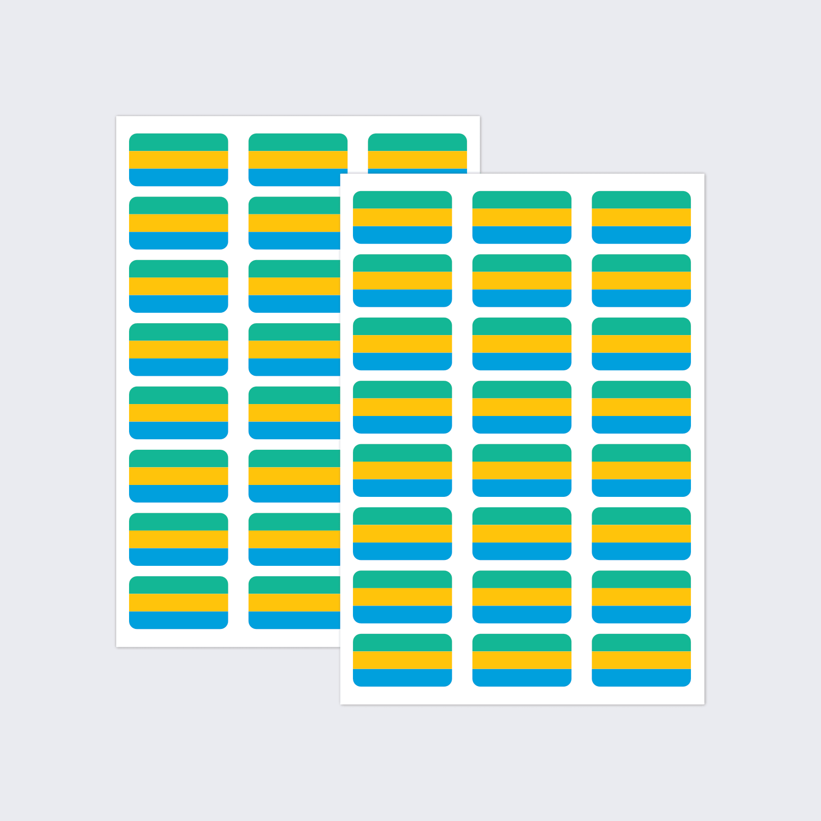 Gabon Flag Stickers - Image 2
