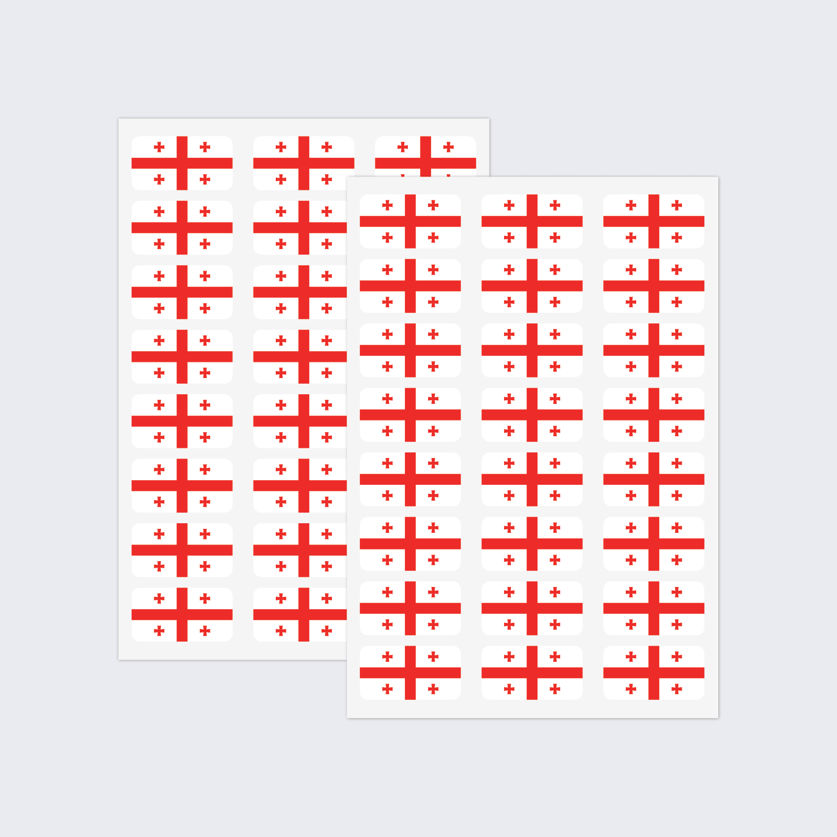 Georgia Flag Stickers - Image 2