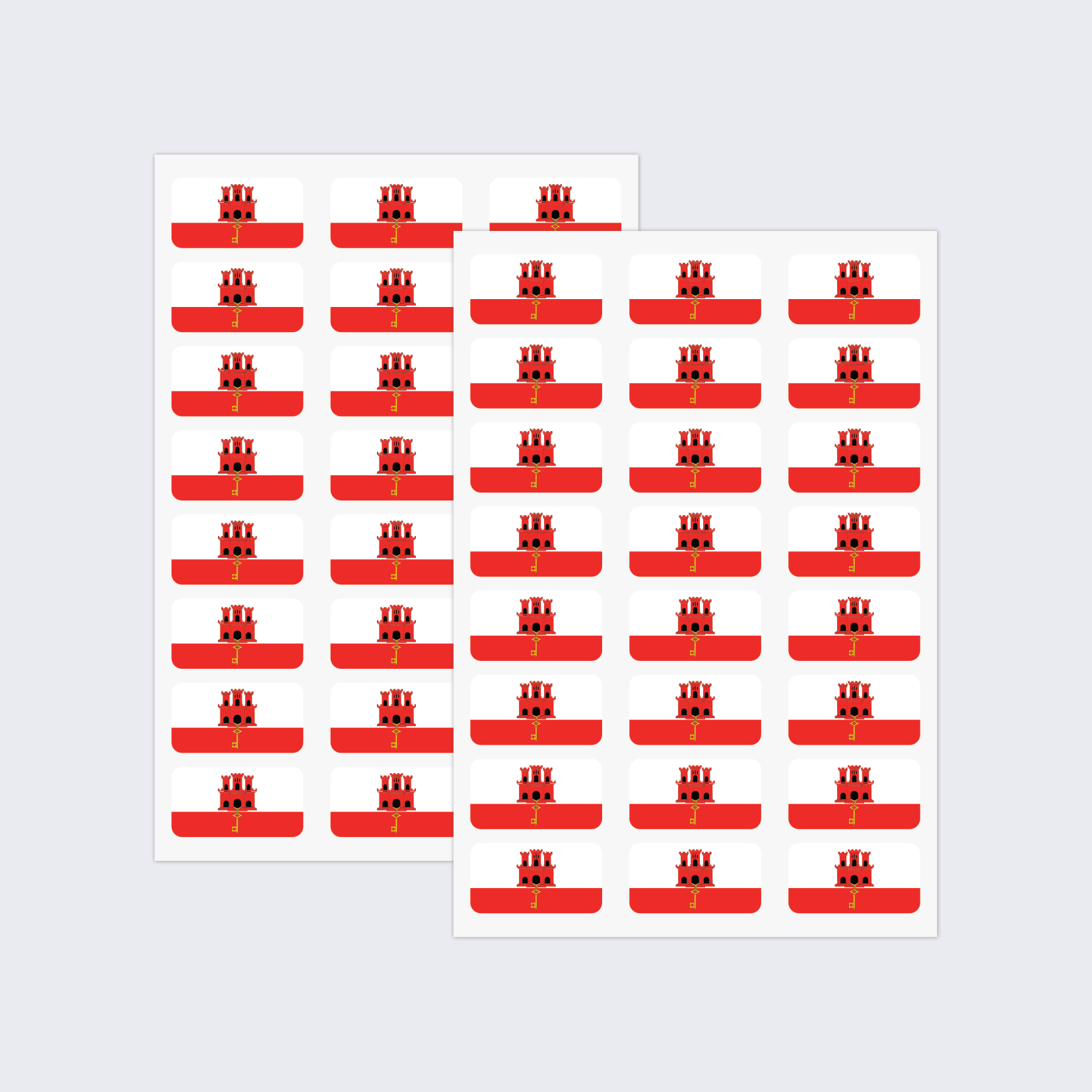 Gibraltar Flag Stickers - Image 2