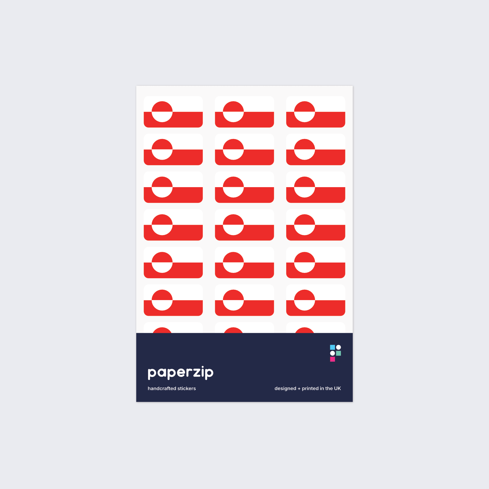 Greenland Flag Stickers
