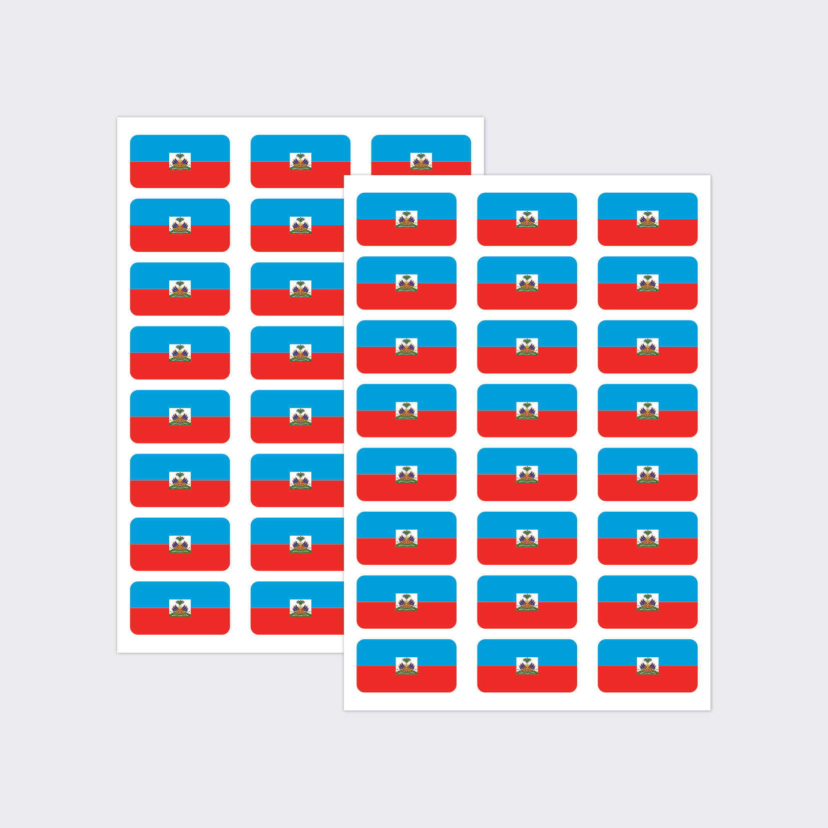 Haiti Flag Stickers - Image 2