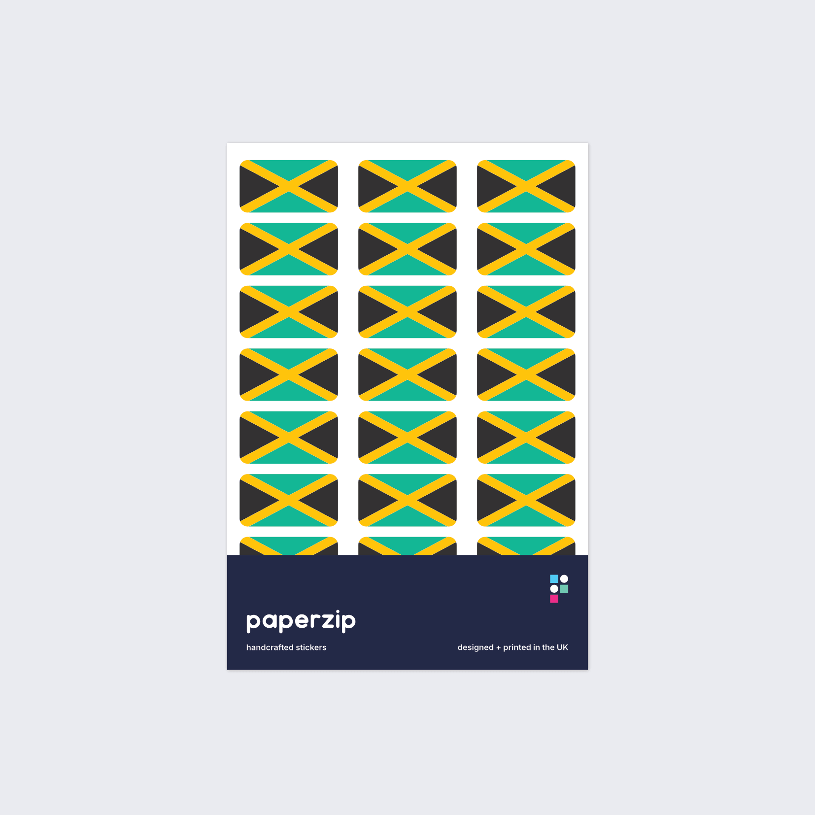 Jamaica Flag Stickers