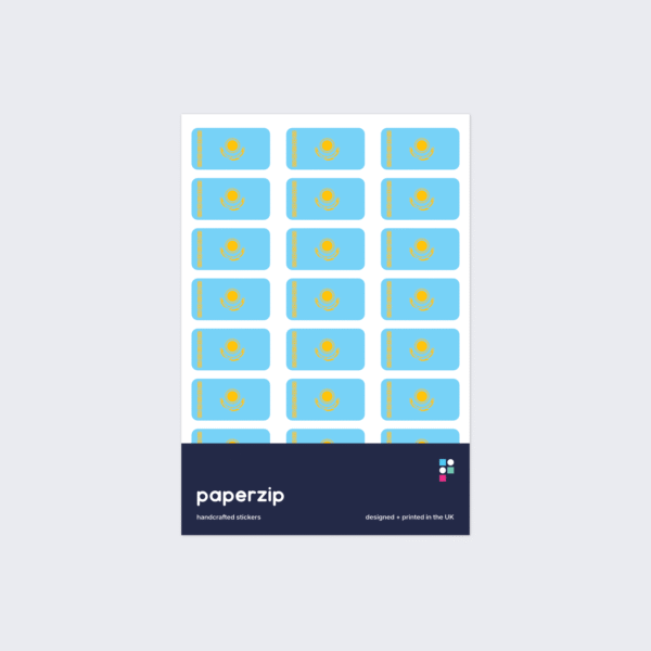 Kazakhstan Flag Stickers