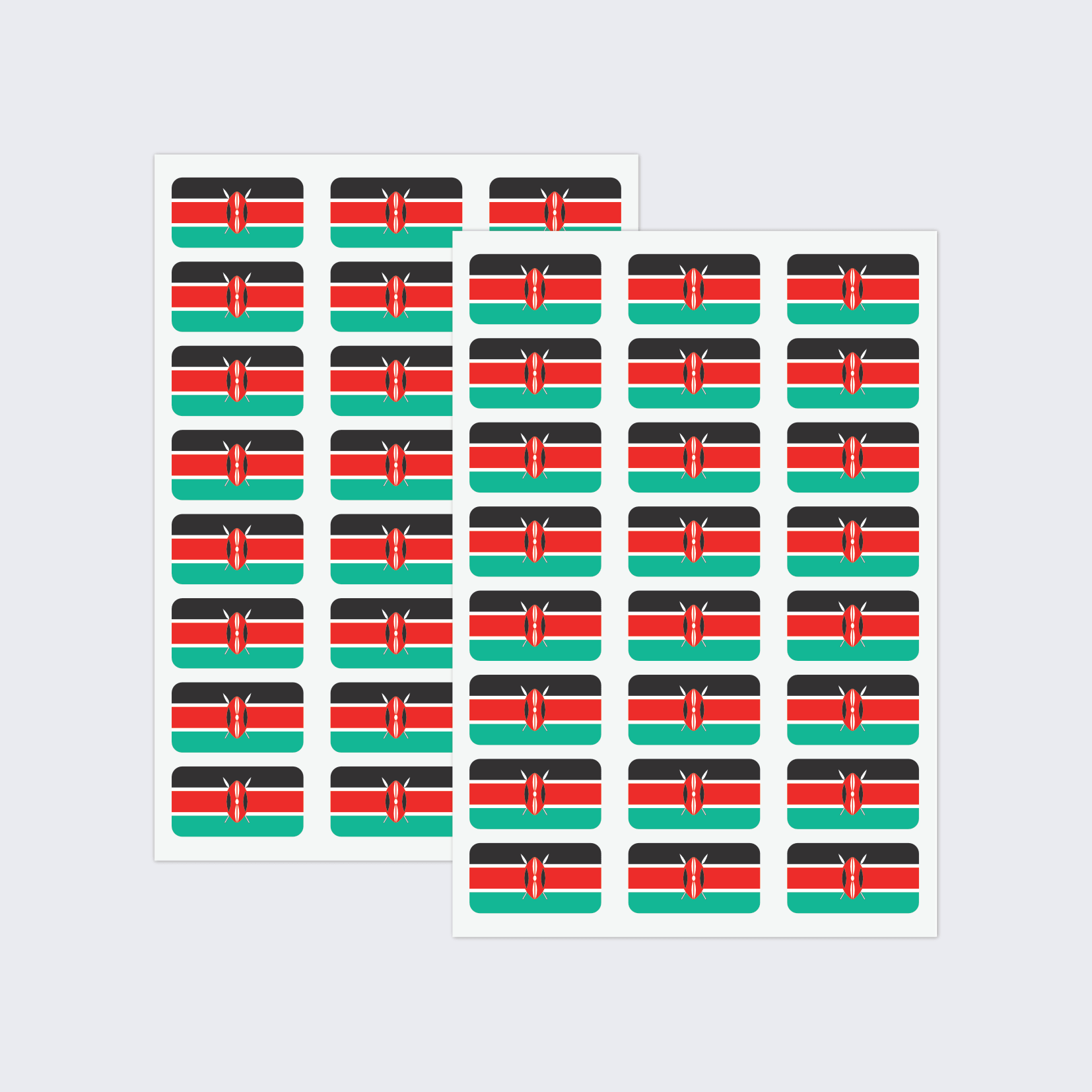 Kenya Flag Stickers - Image 2