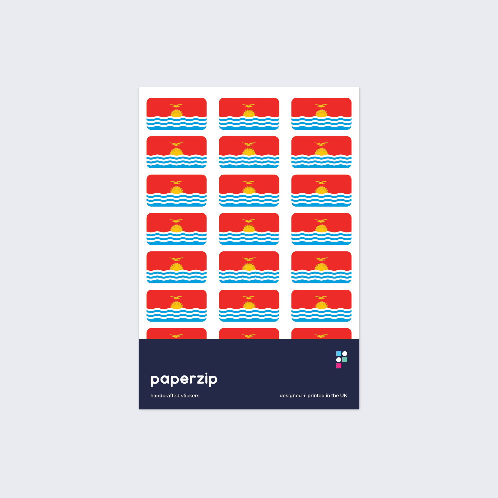Kiribati Flag Stickers