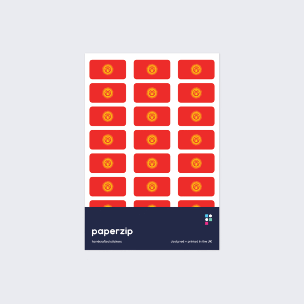 Kyrgyzstan Flag Stickers