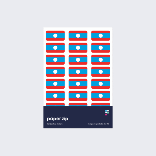 Laos Flag Stickers