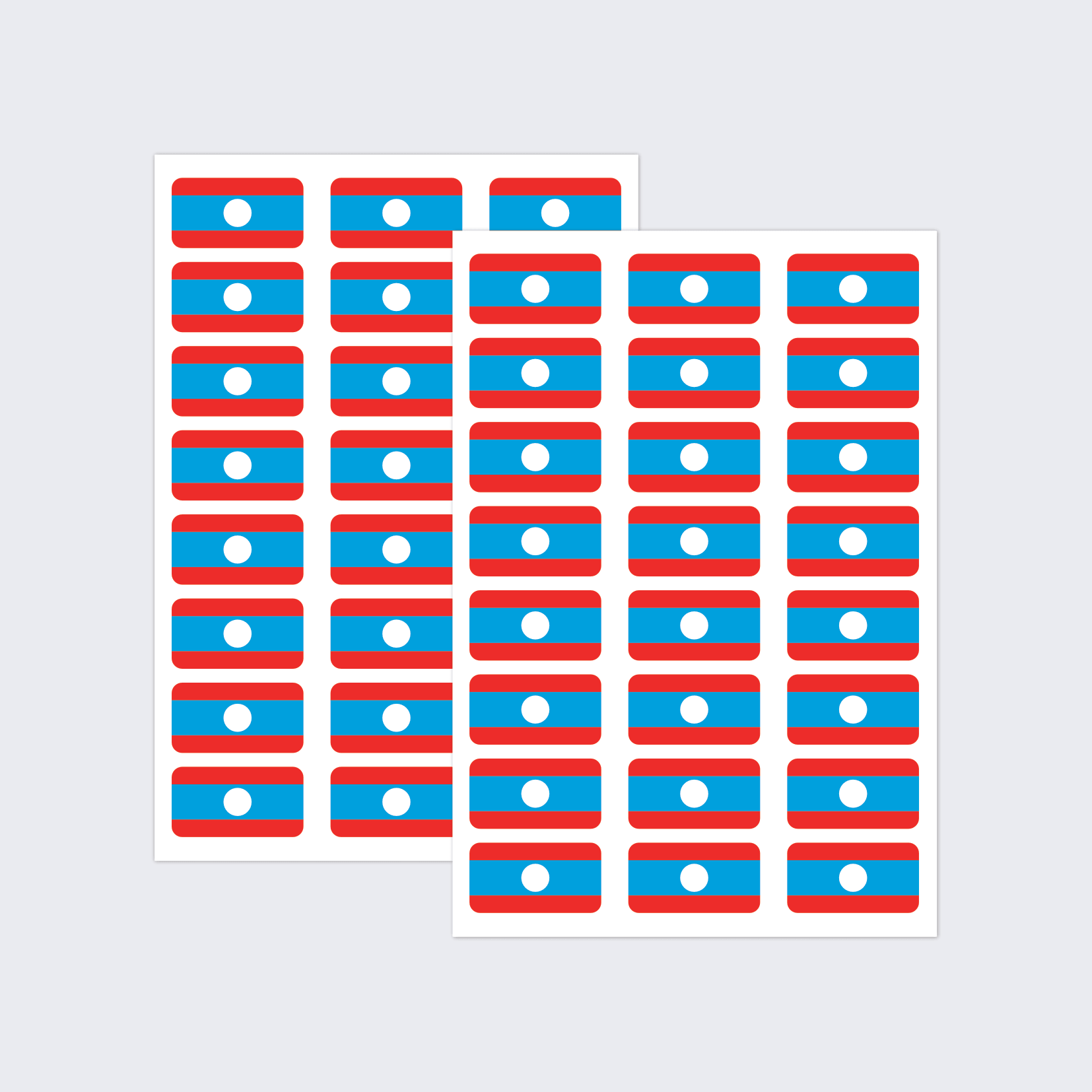 Laos Flag Stickers - Image 2