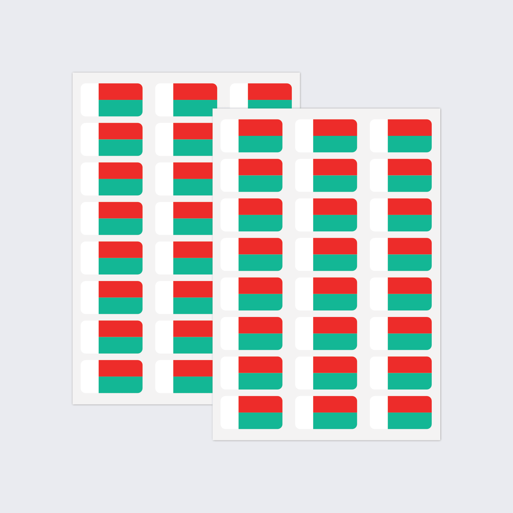 Madagascar Flag Stickers - Image 2