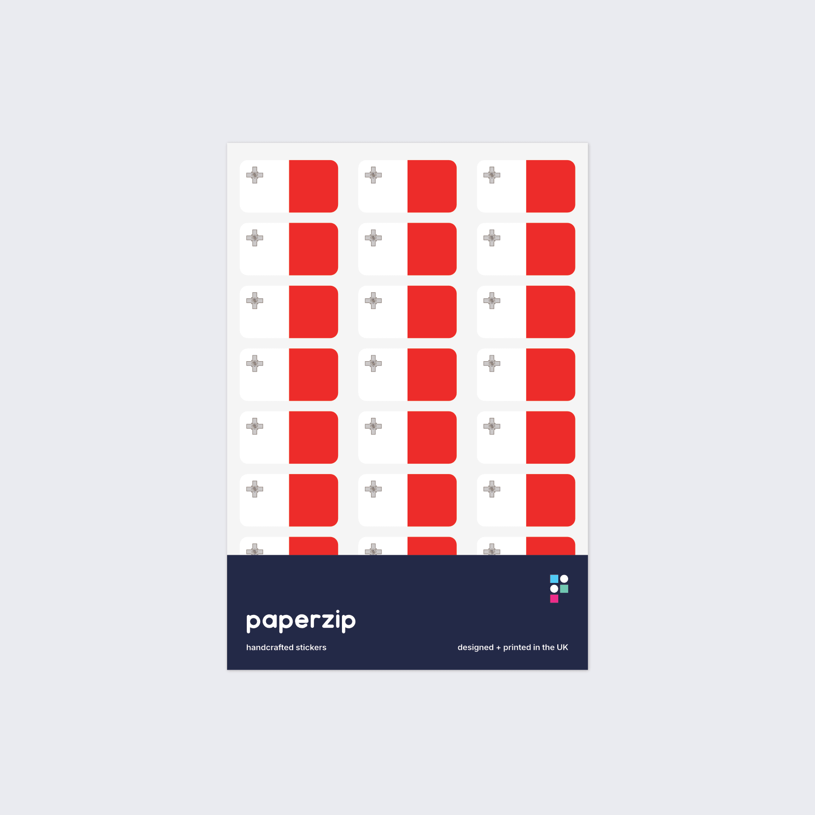 Malta Flag Stickers