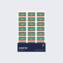 Mauritania Flag Stickers
