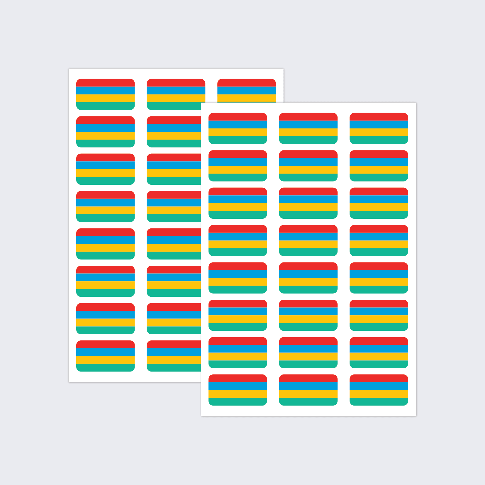 Mauritius Flag Stickers - Image 2