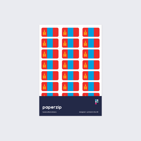 Mongolia Flag Stickers