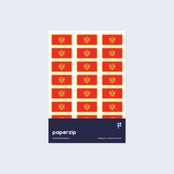 Montenegro Flag Stickers