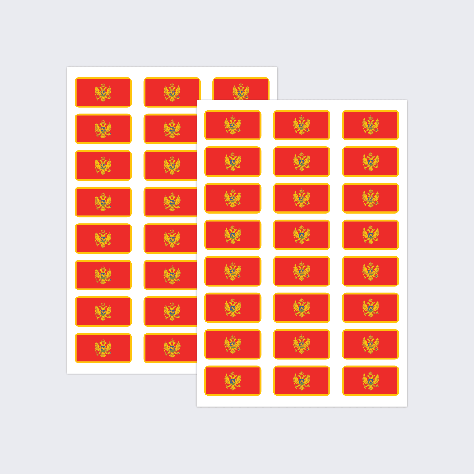 Montenegro Flag Stickers - Image 2