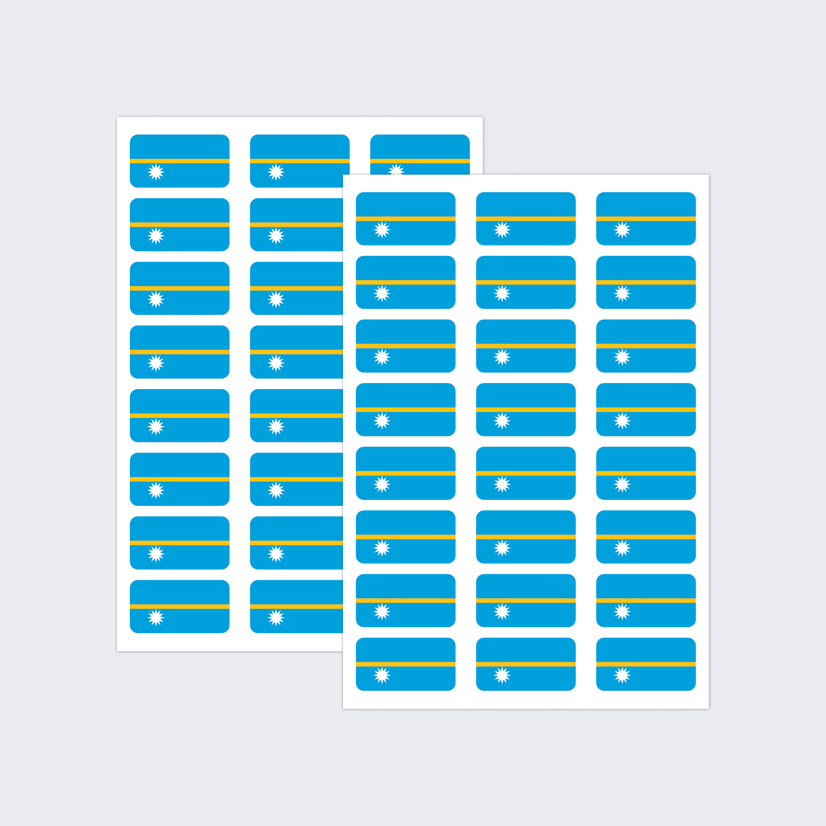 Nauru Flag Stickers - Image 2
